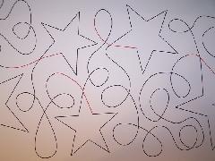 star loops quilting
